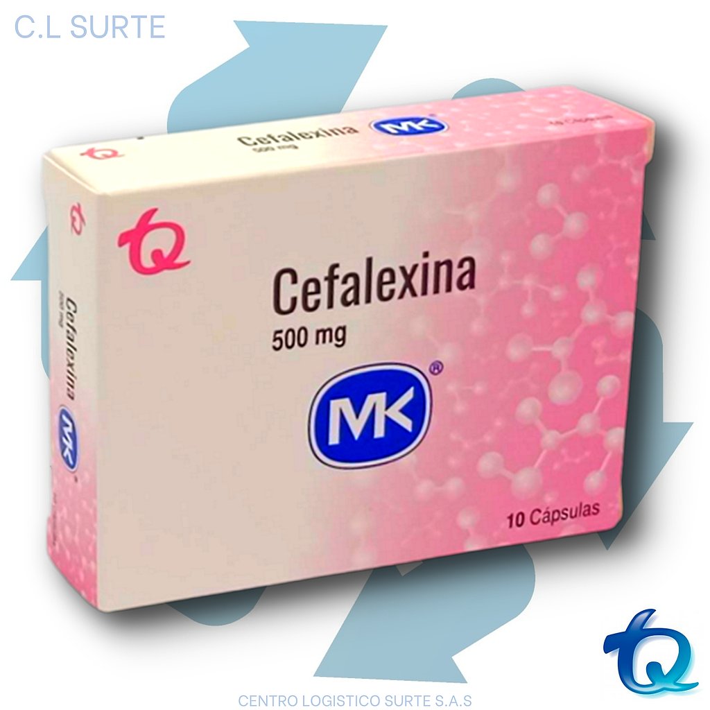 CEFALEXINA 500 MG X 10 CAPS MK TQ