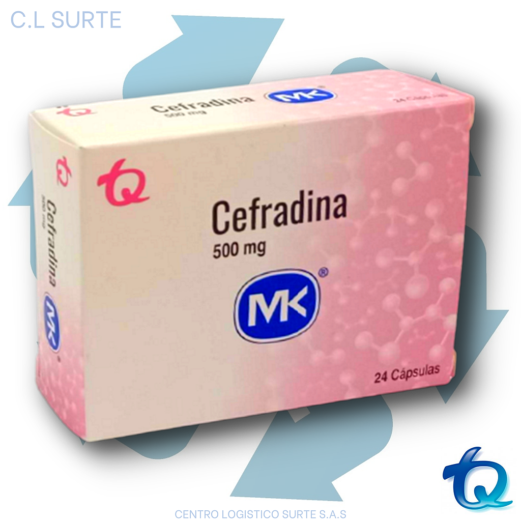 CEFRADINA 500 MG X 24 CAPS MK TQ