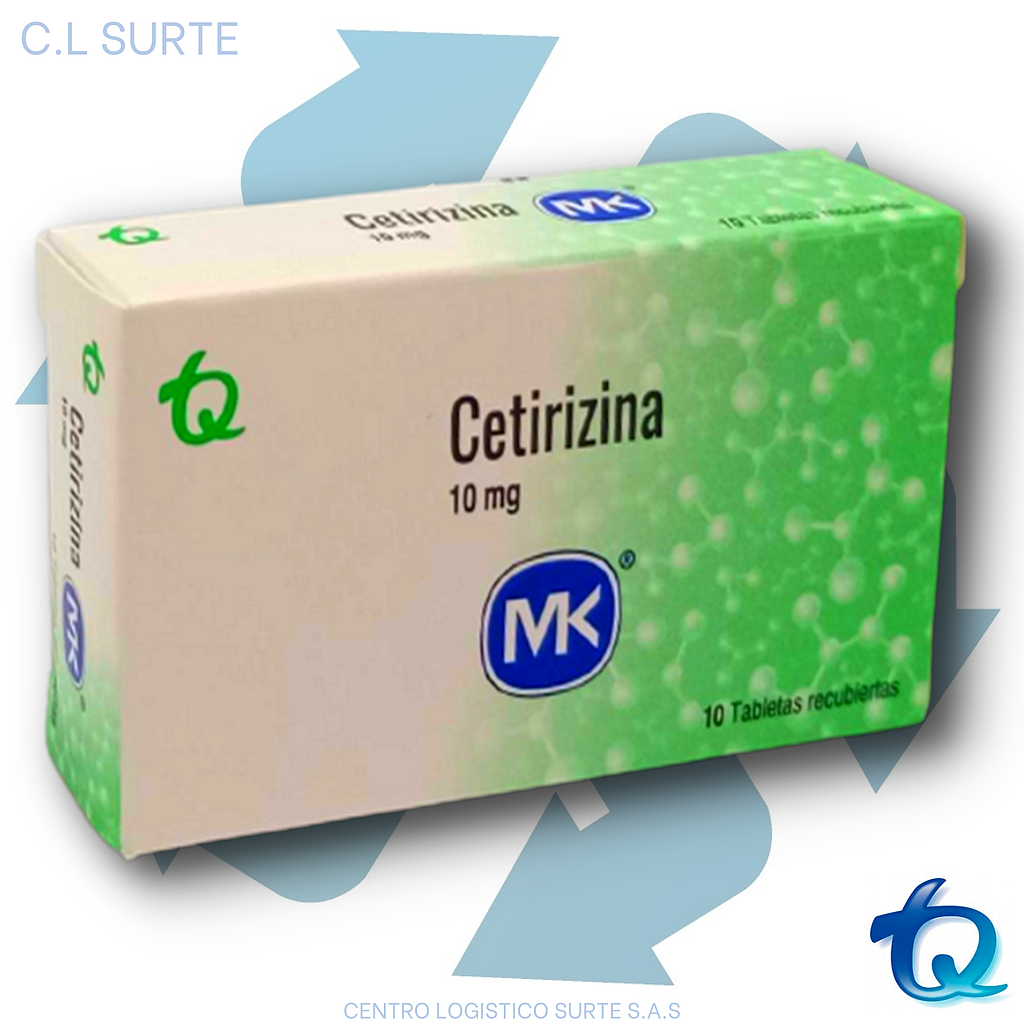CETIRIZINA 10 MG X  10 TAB MK TQ