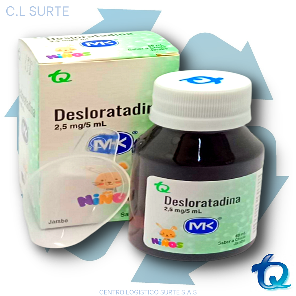 DESLORATADINA JBE 2.5 MG/5 ML X 60 ML JGA DOSIFICADORA MK TQ
