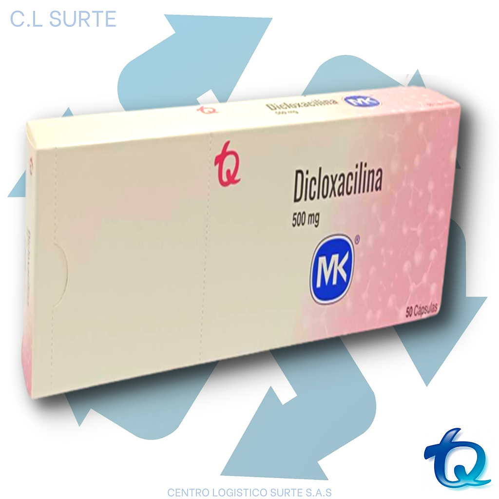 DICLOXACILINA 500 MG X 50 CAPS MK TQ