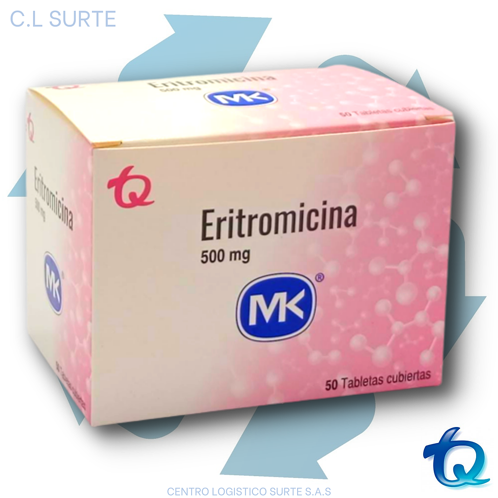 ERITROMICINA 500 MG X 50 TAB MK TQ