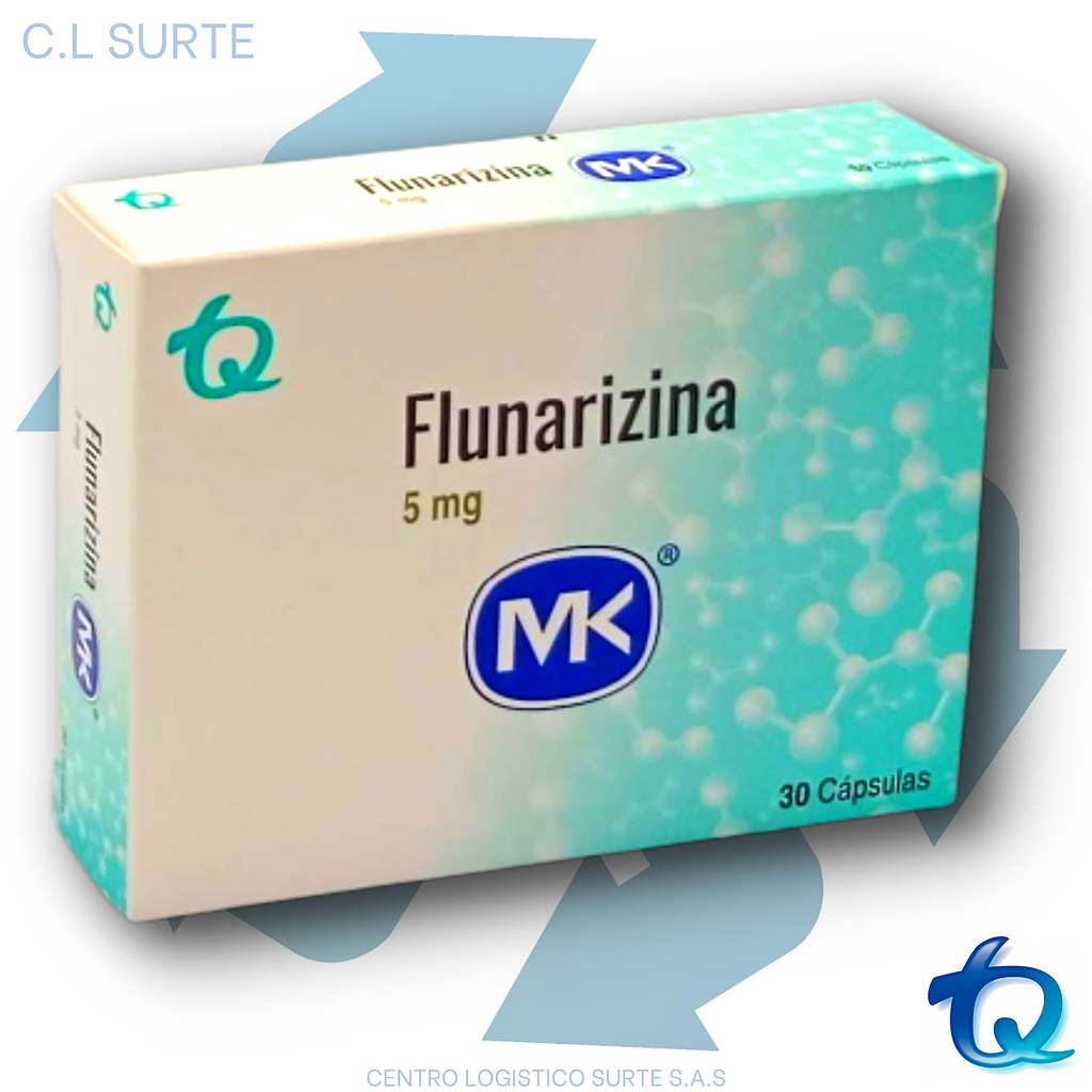 FLUNARIZINA  5 MG X 30 CAPS MK TQ