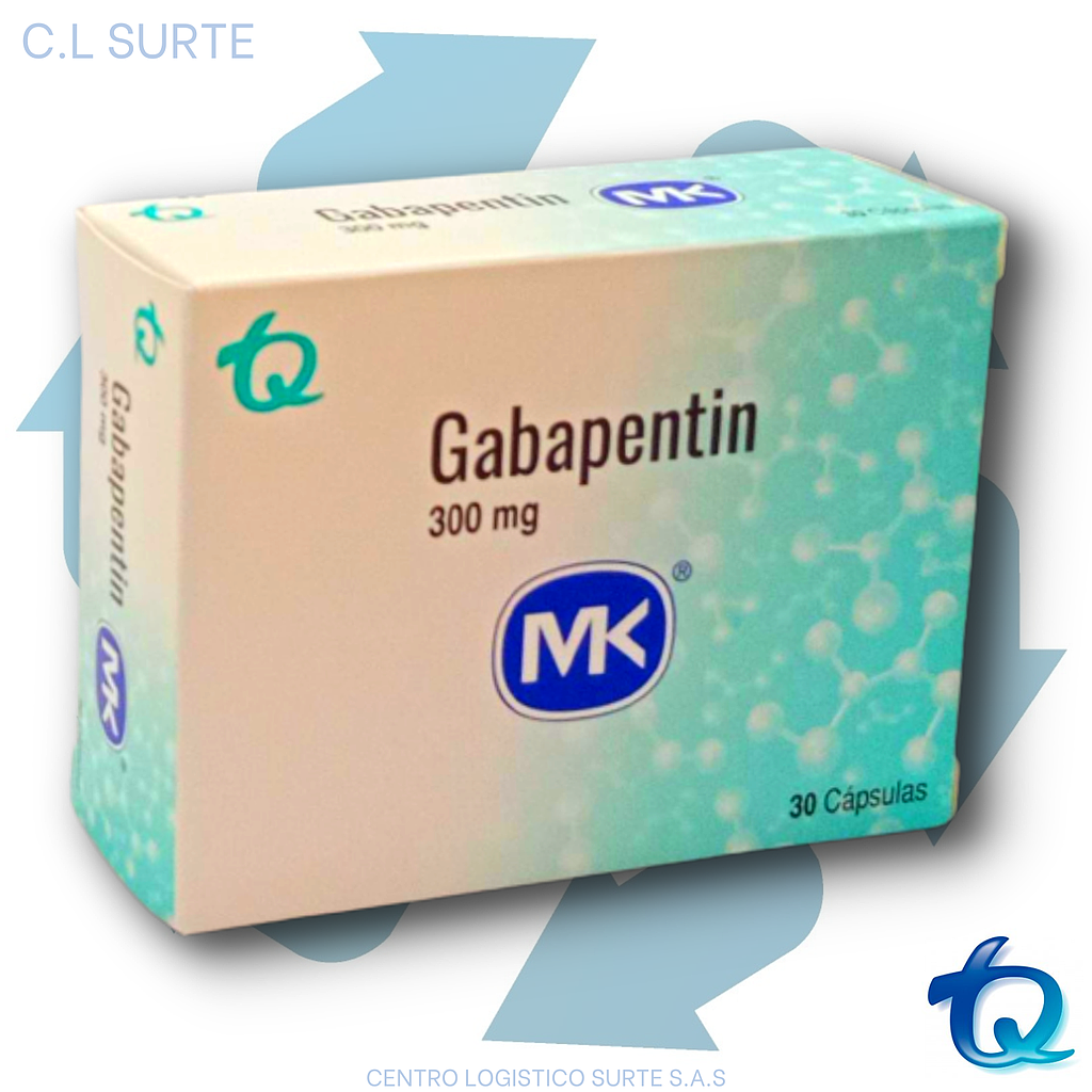 GABAPENTIN 300 MG X 30 CAPS MK TQ