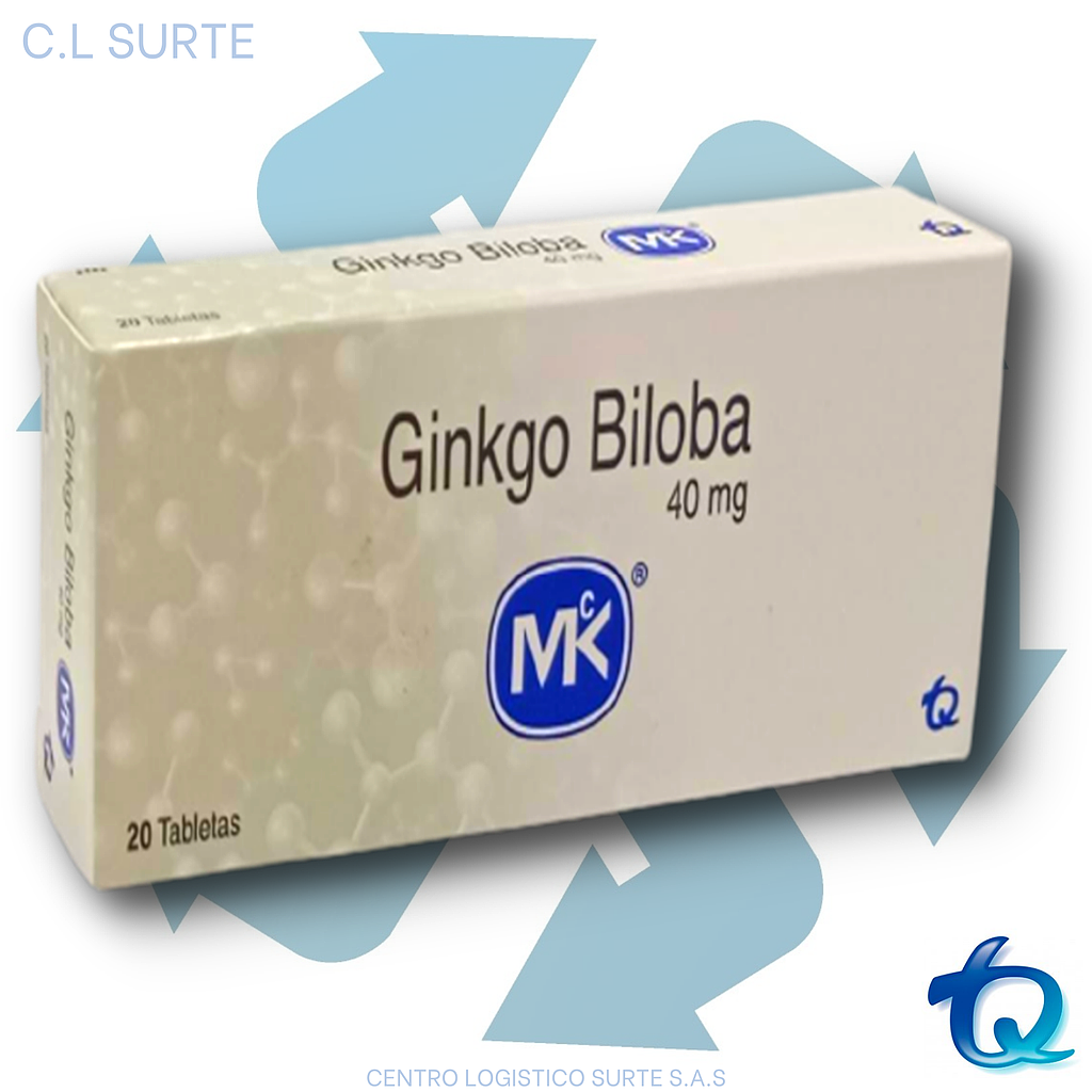 GINKGO BILOBA 40 MG X 20 TAB MK TQ