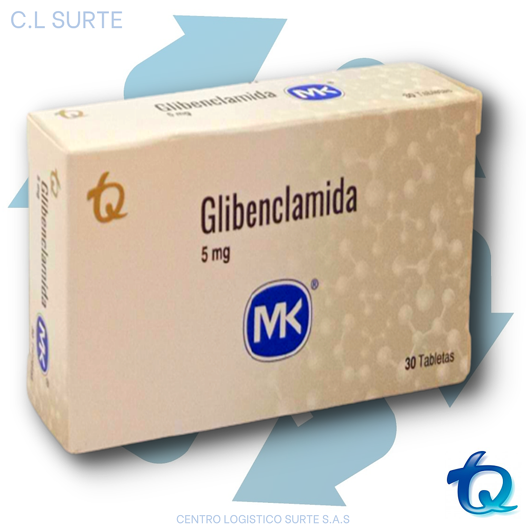 GLIBENCLAMIDA 5 MG X 30 TAB MK TQ