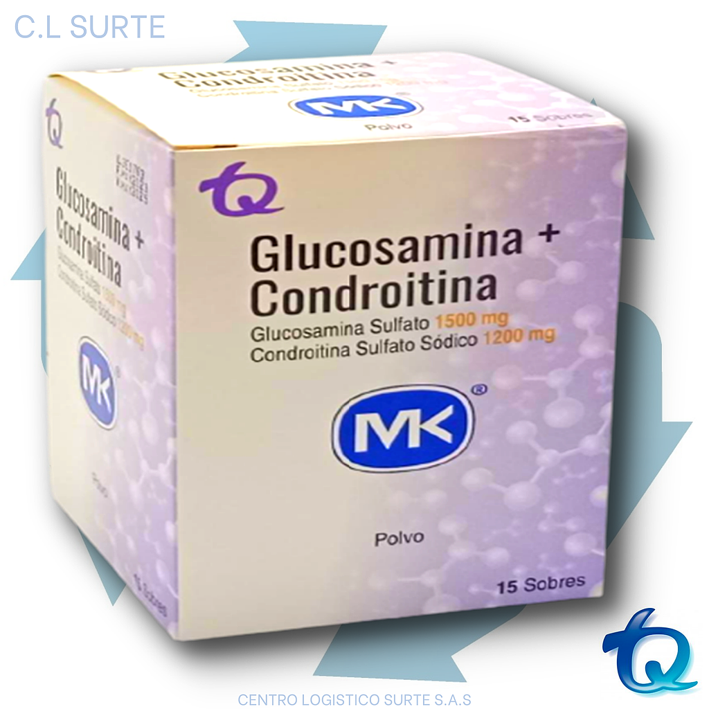 GLUCOSAMINA + CONDROITINA X 15 SOB MK TQ