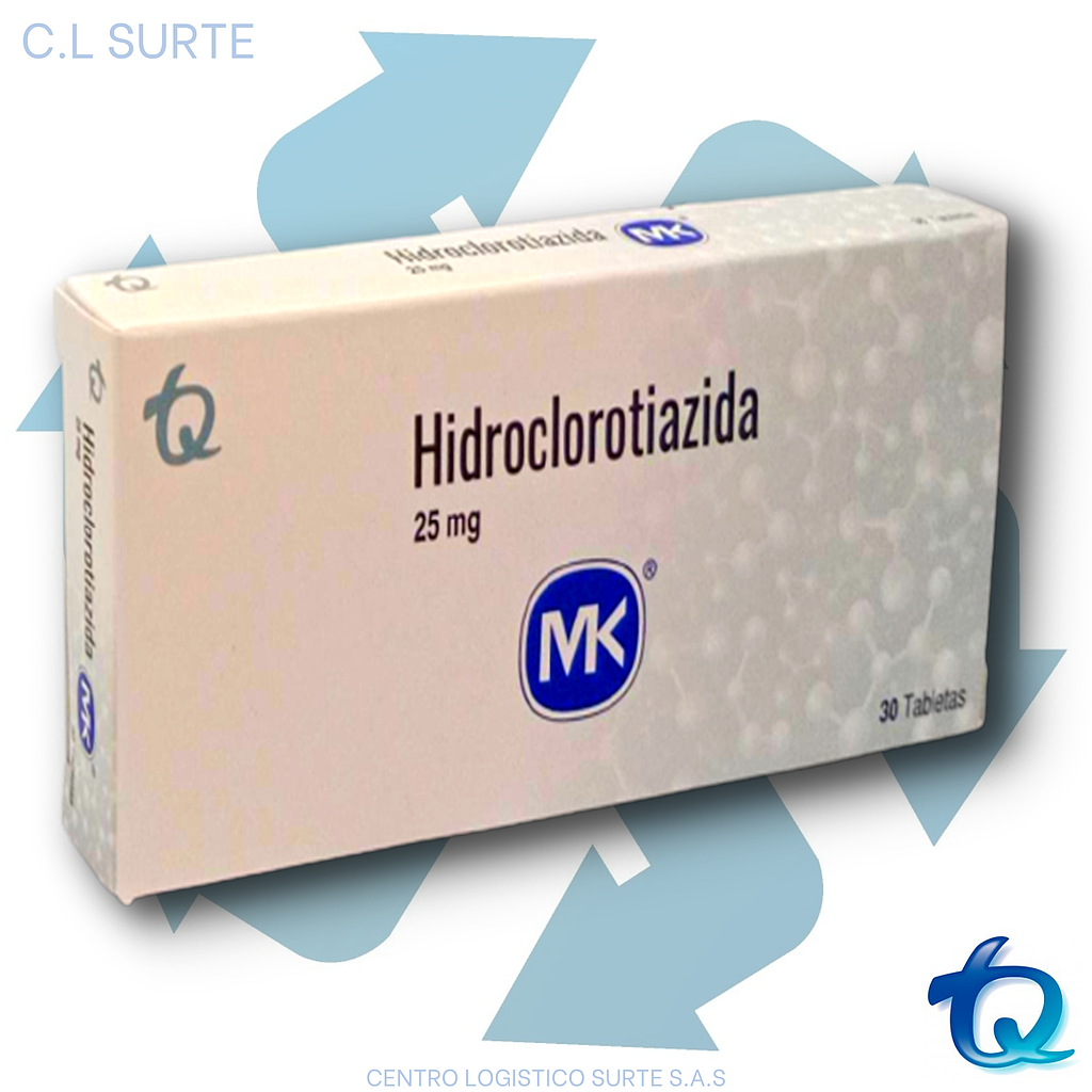 HIDROCLOROTIAZIDA 25 MG X 30 TAB MK TQ