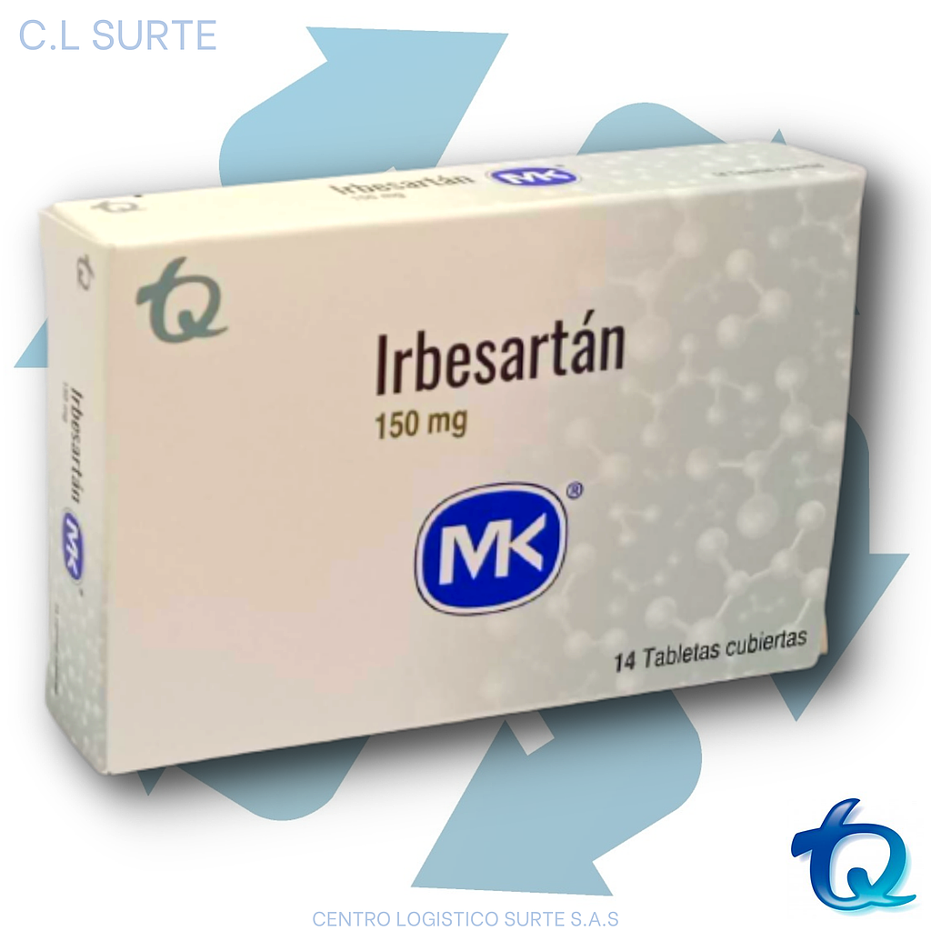 IRBESARTAN 150 MG X 14 TAB MK TQ $