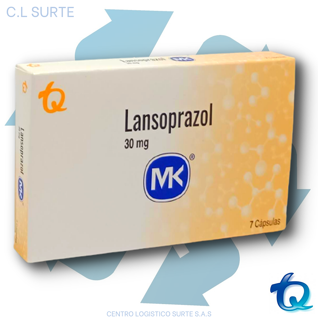 LANSOPRAZOL 30 MG X 7 CAPS MK TQ