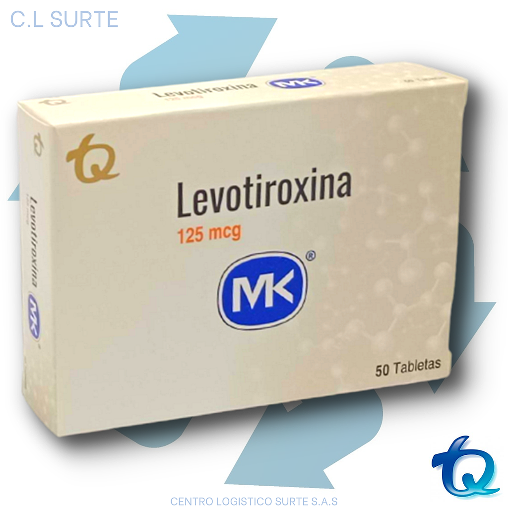 LEVOTIROXINA 125 MCG X 50 TAB MK TQ