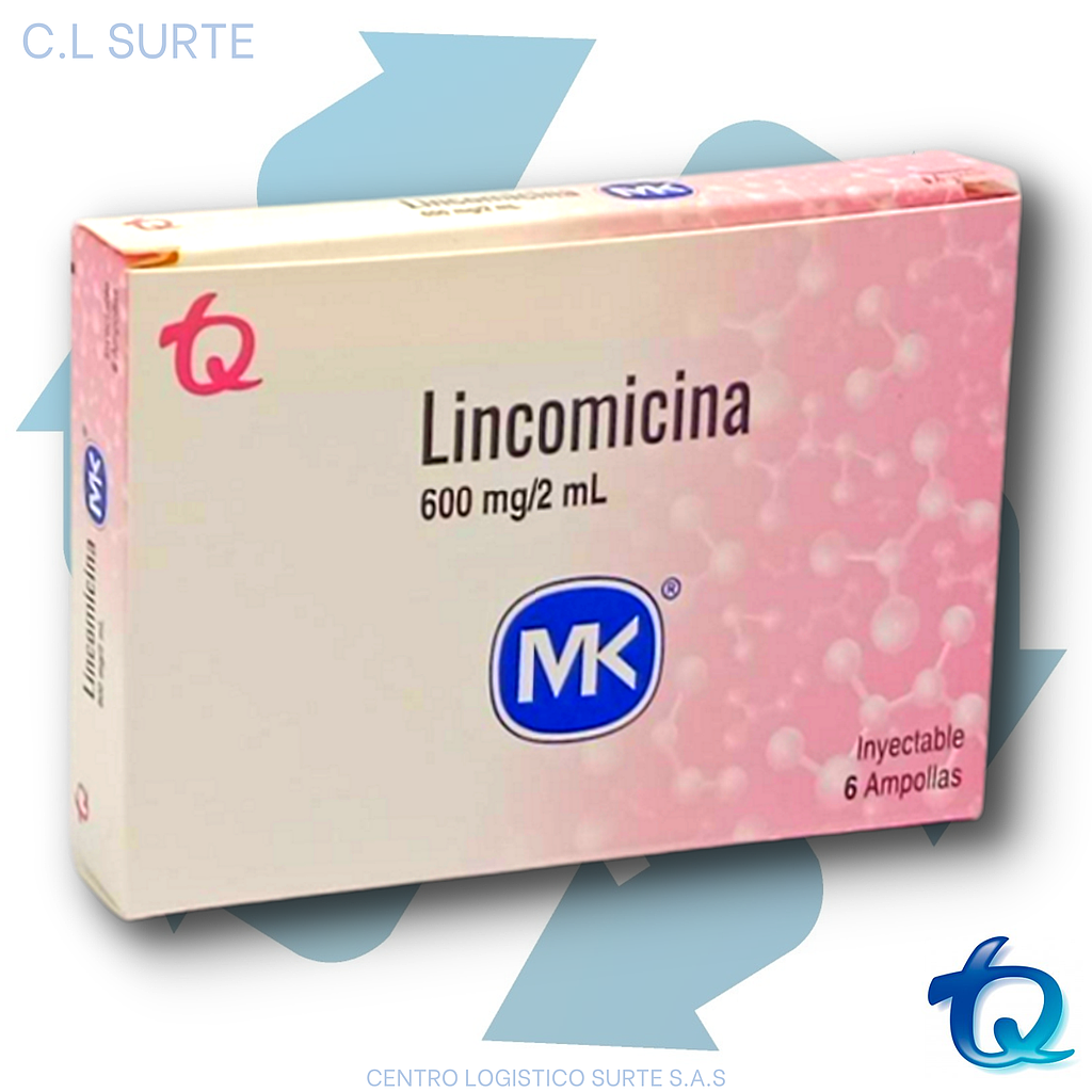 LINCOMICINA 600 MG INY X 6 AMP MK TQ