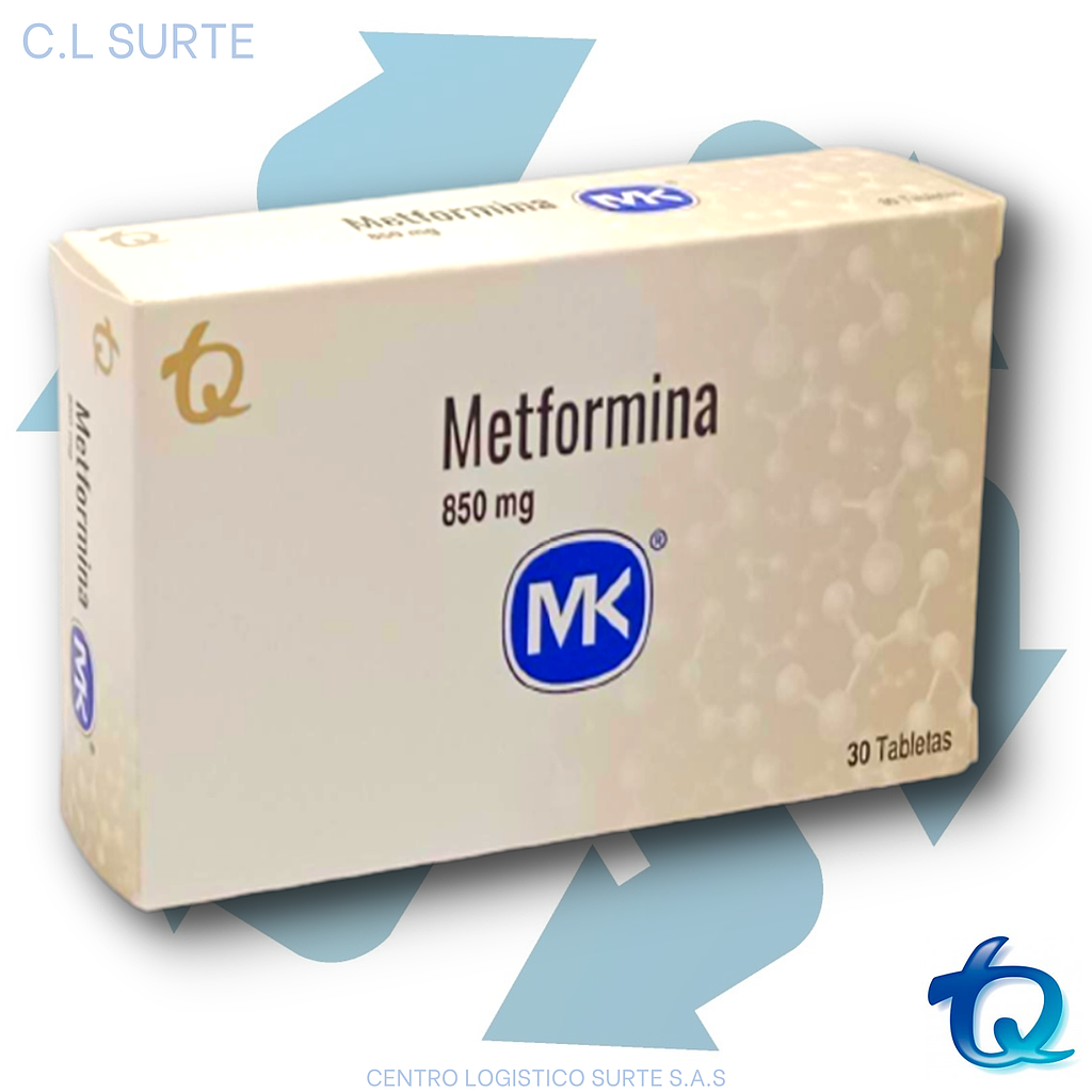 METFORMINA 850 MG X  30 TAB MK TQ