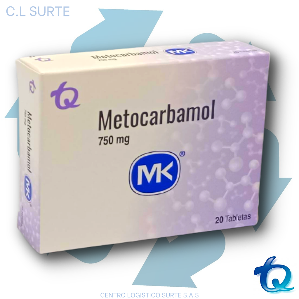 METOCARBAMOL 750 MG X 20 TAB MK TQ