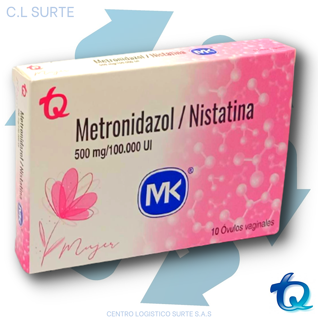 METRONIDAZOL + NISTATINA X 10 OVULOS MK TQ