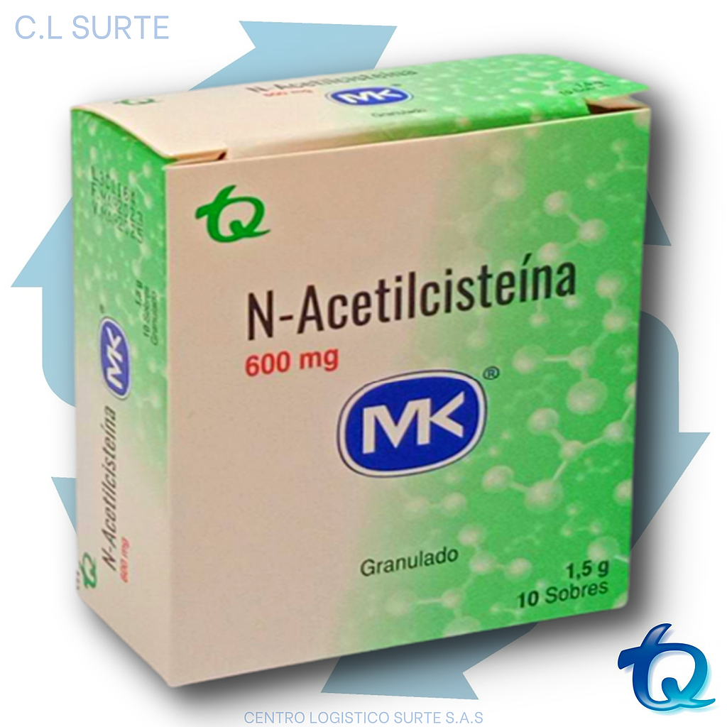 N-ACETILCISTEINA 600 MG X 10 SOB MK TQ