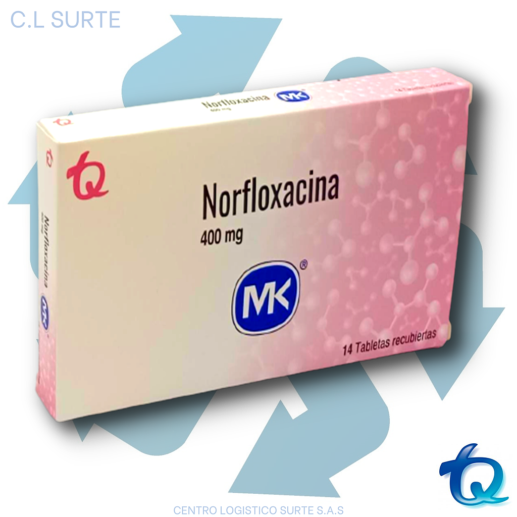 NORFLOXACINA 400 MG X 14 TAB MK TQ