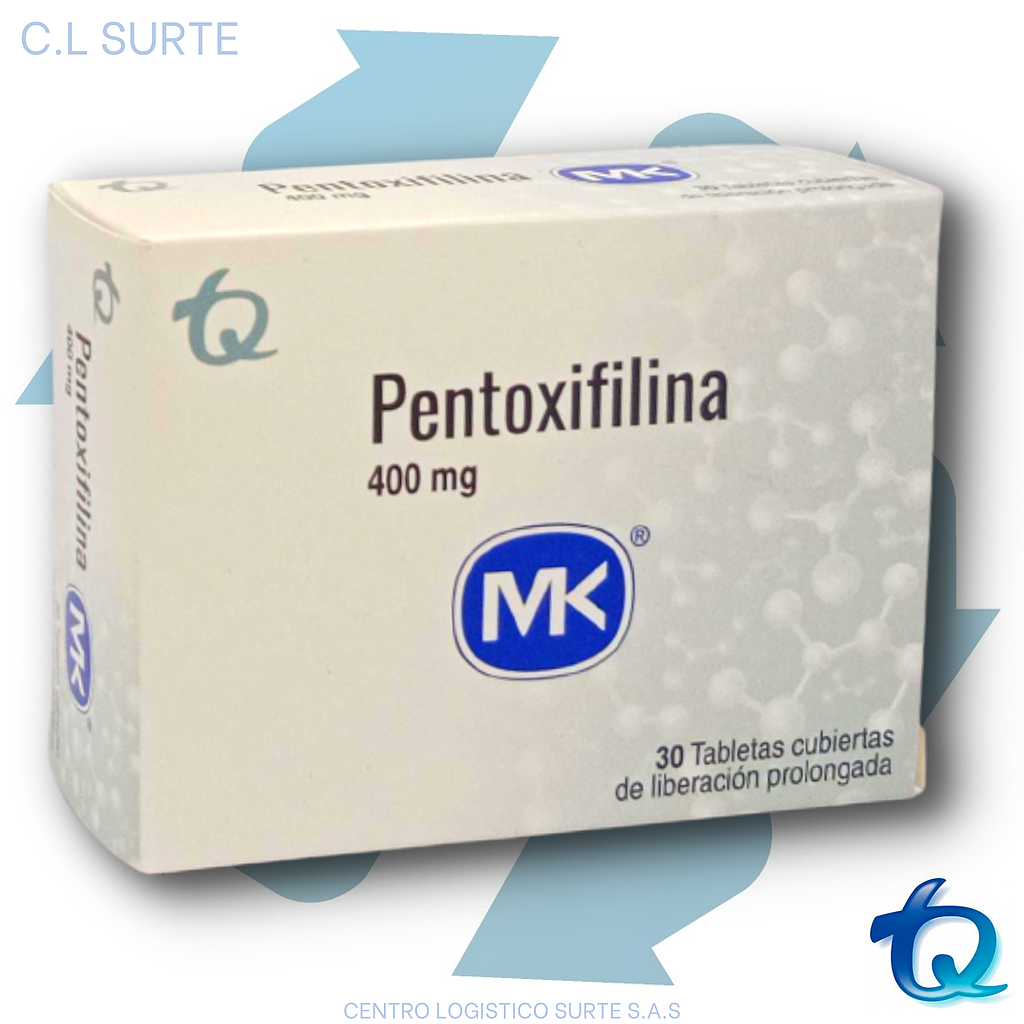 PENTOXIFILINA 400 MG X 30 TAB MK TQ