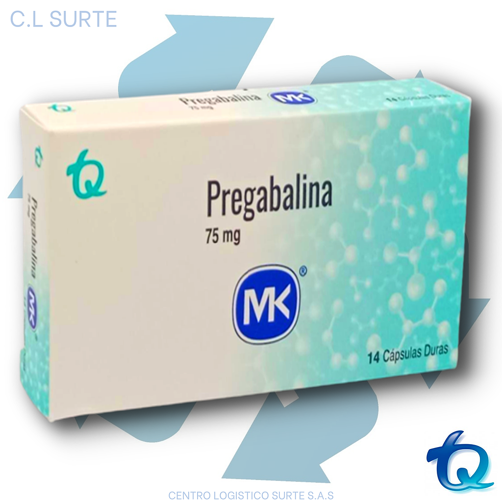 PREGABALINA  75 MG X 14 CAPS MK TQ