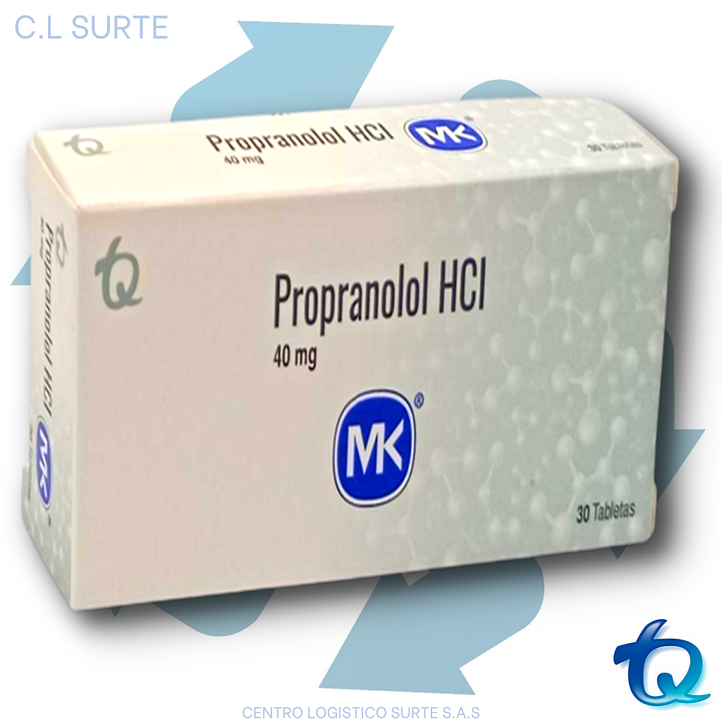 PROPRANOLOL HCL 40 MG X 30 TAB MK TQ