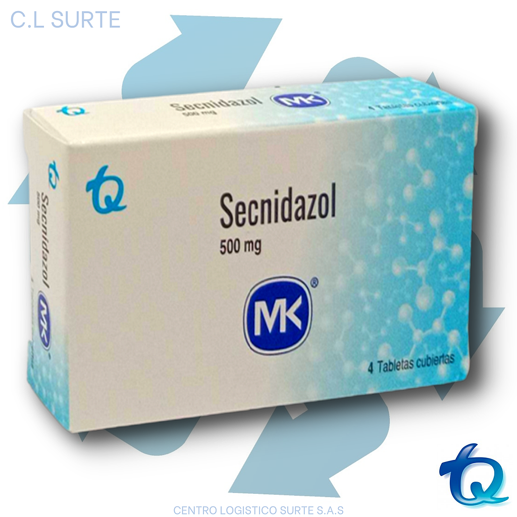 SECNIDAZOL 500 MG X 4 TAB MK TQ