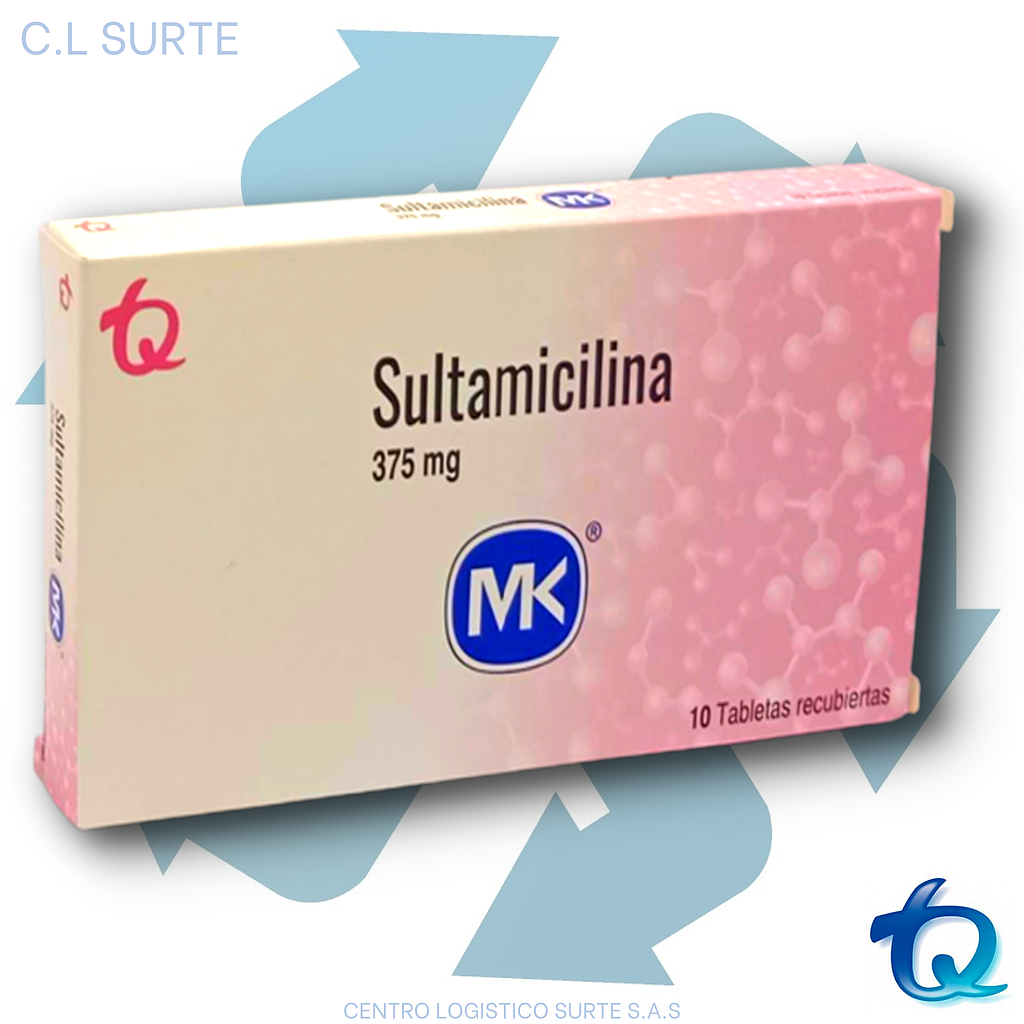 SULTAMICILINA 375 MG X 10 TAB MK TQ
