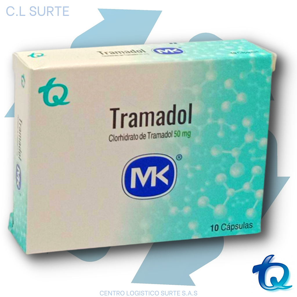 TRAMADOL  50 MG X 10 CAPS MK TQ