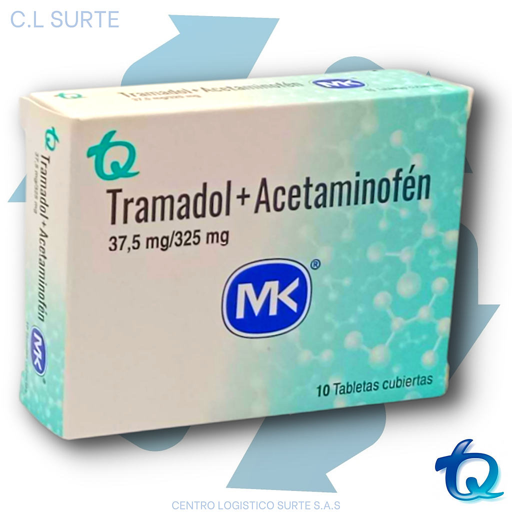 TRAMADOL 37.5 + ACETAMINOFEN 325 X 10 TAB MK TQ