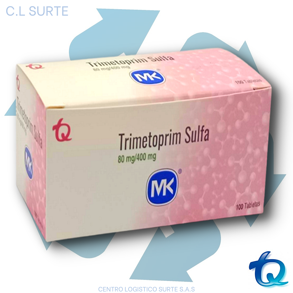 TRIMETOPRIM SULFA 80 + 400 MG X 100 TAB MK TQ