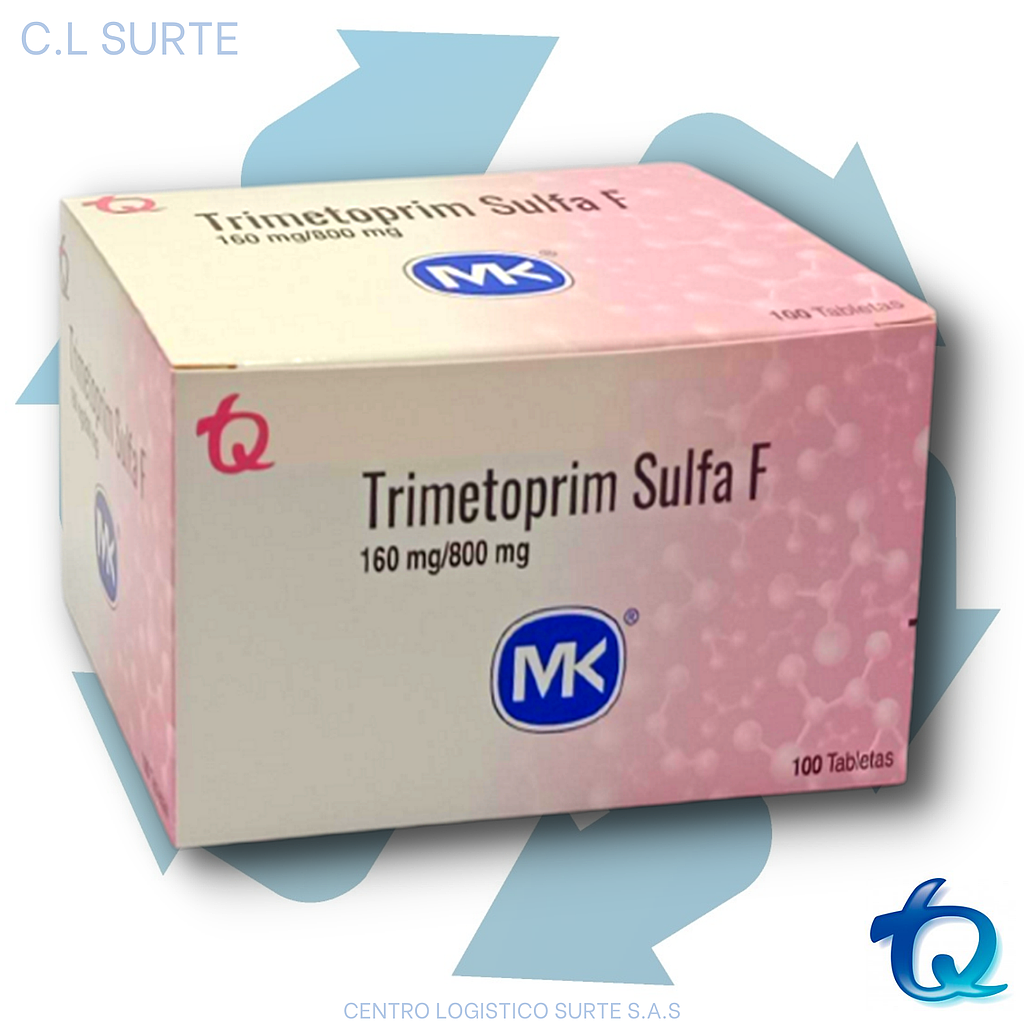 TRIMETOPRIM SULFA F 160 + 800 MG X 100 TAB MK TQ