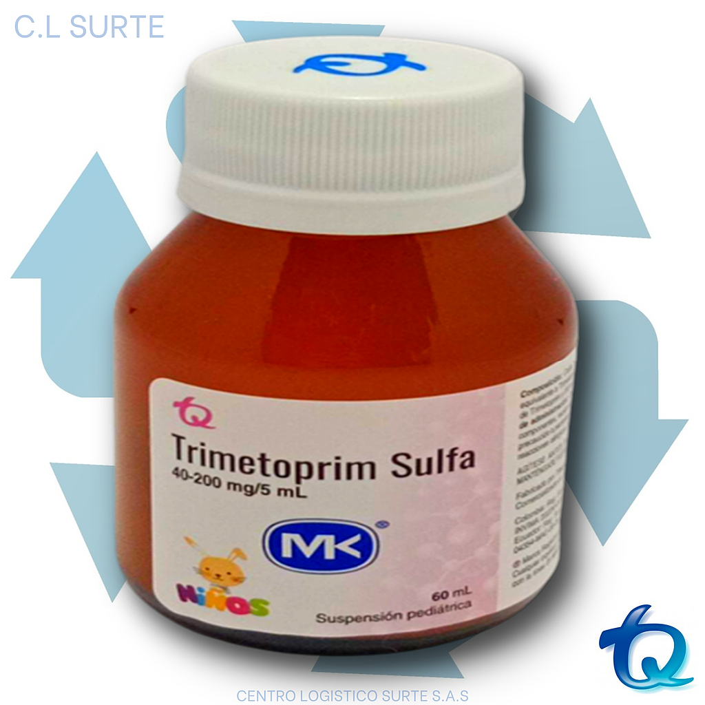 TRIMETOPRIM SULFA 40 + 200 MG X  60 ML MK TQ