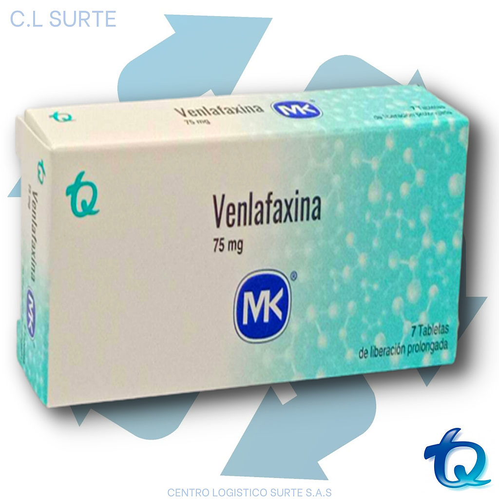 VENLAFAXINA  75 MG X 7 TAB MK TQ