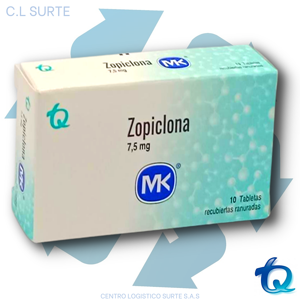 ZOPICLONA 7.5 MG X 10 TAB MK TQ