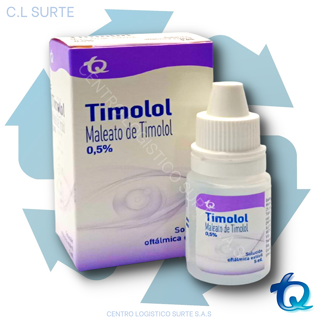 TIMOLOL GOTAS  0.5% X 5 ML TQ OFTAL