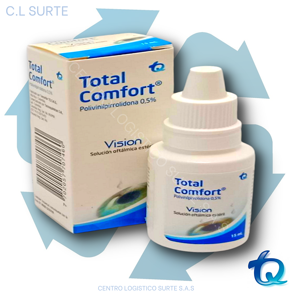 TOTAL COMFORT X 15 ML POLIVINILPIRROLIDONA TQ OFTAL
