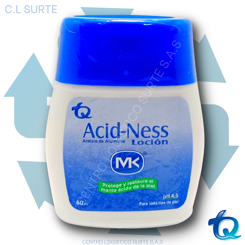 ACID NESS MK X  60 ML ACETATO DE ALUMINIO TQ DERMA