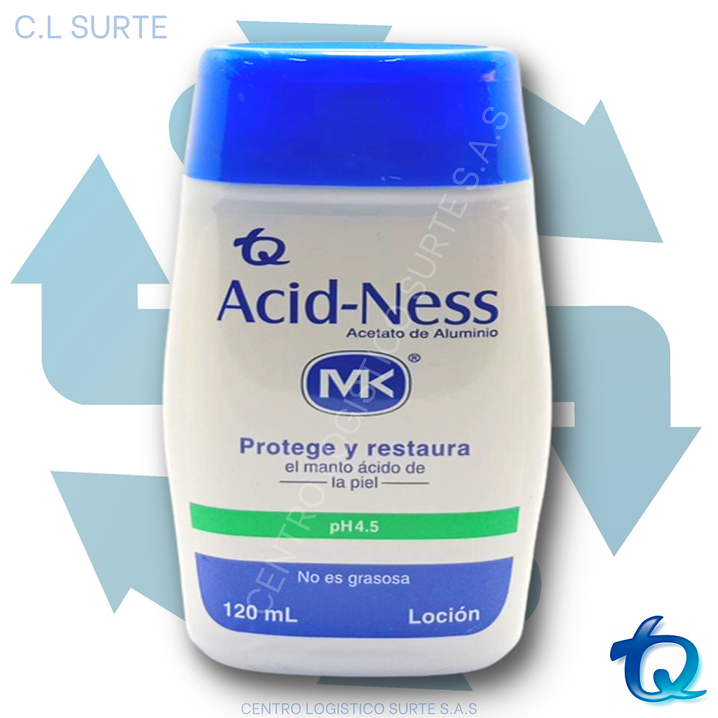 ACID NESS MK X 120 ML ACETATO ALUMINIO TQ DERMA