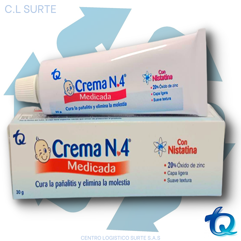 CREMA N 4 MEDICADA X 30 G TQ DERMA