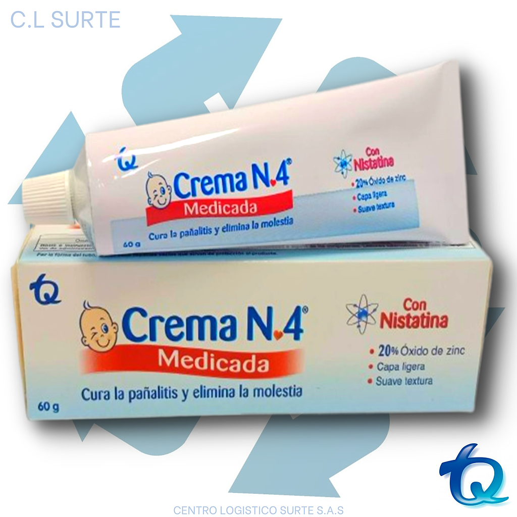 CREMA N 4 MEDICADA X 60 G TQ DERMA
