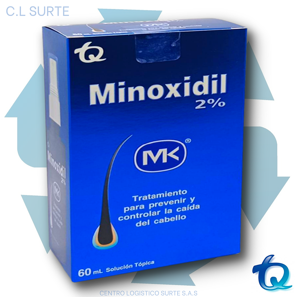 MINOXIDIL AL 2% X 60 ML MK TQ DERMA