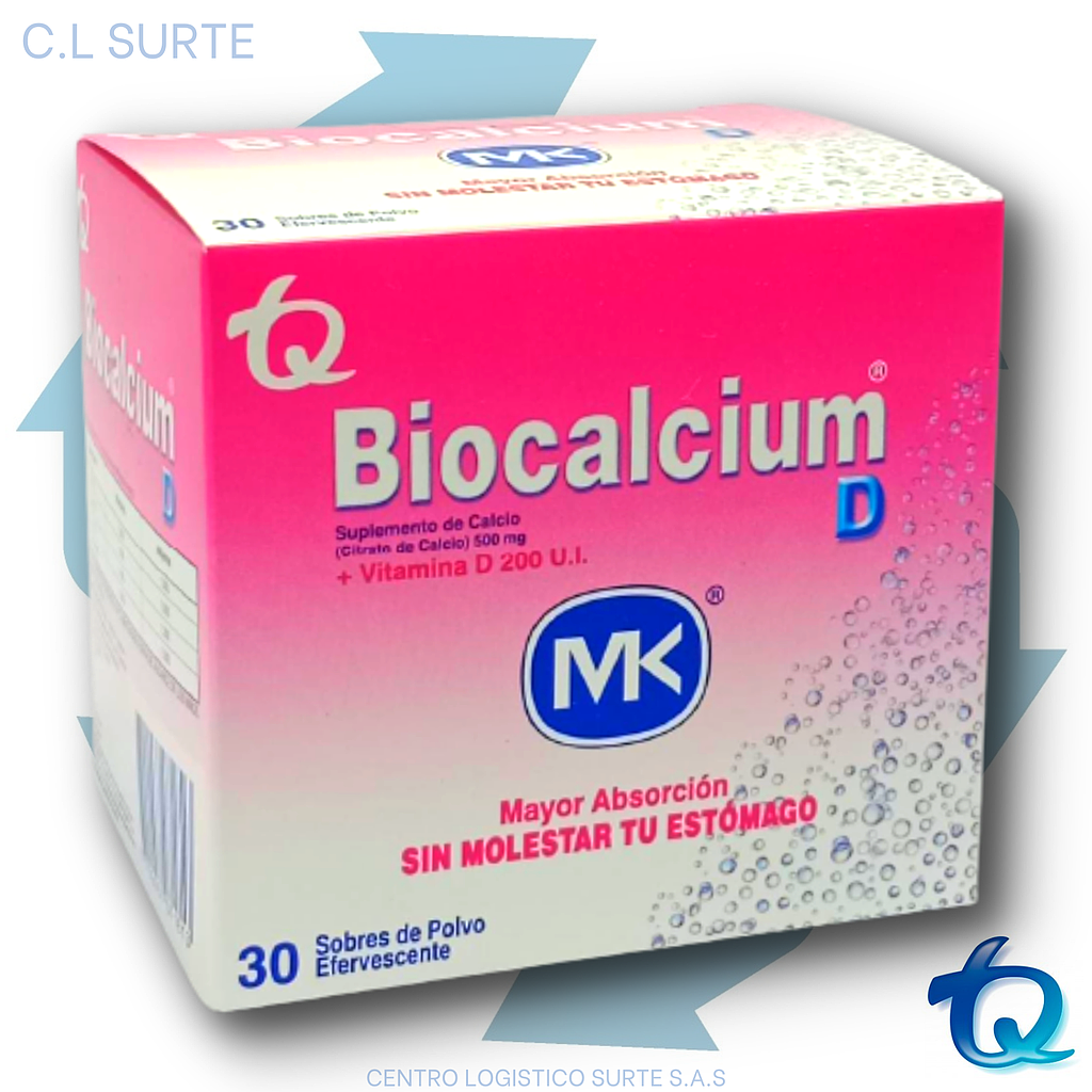 BIOCALCIUM D X 30 SOB MK TQ VITAM