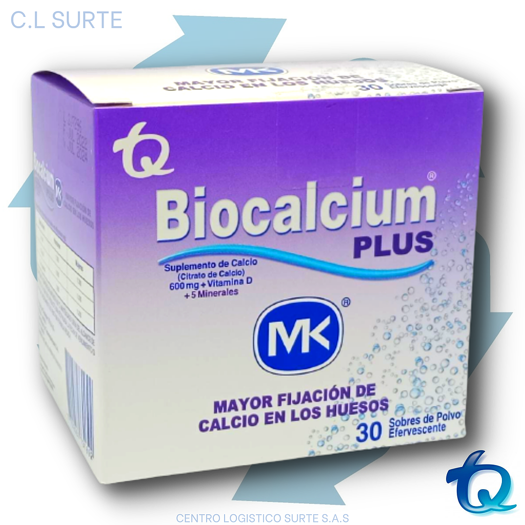BIOCALCIUM PLUS X 30 SOB MK TQ VITAM