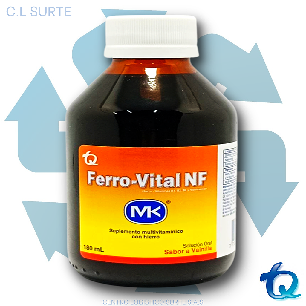 FERROVITAL JBE X 180 ML VAINILLA TQ VITAM