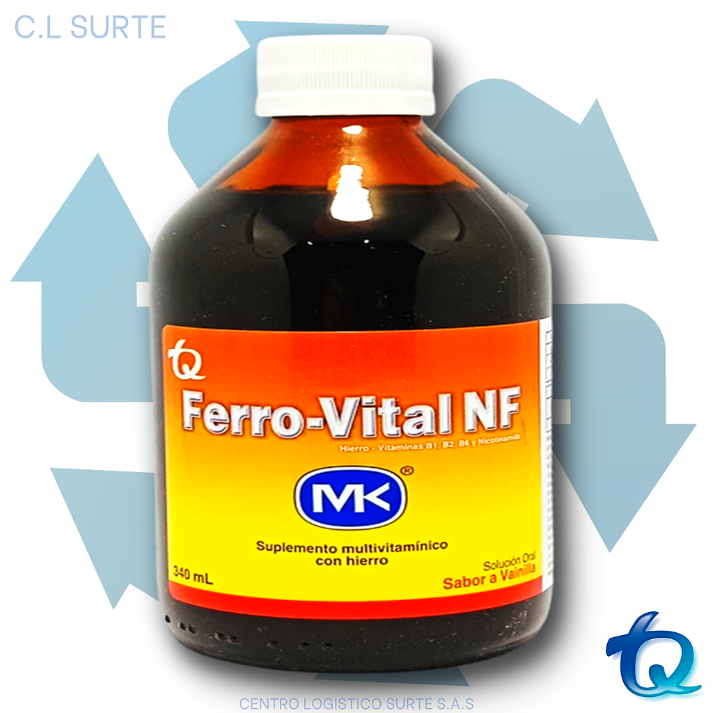 FERROVITAL JBE X 340 ML VAINILLA TQ VITAM