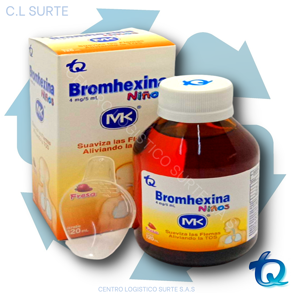 BROMHEXINA 4 MG JBE X 120 ML TQ RESPIR
