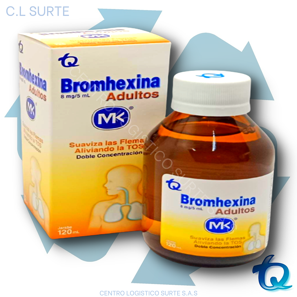BROMHEXINA 8 MG JBE X 120 ML TQ RESPIR