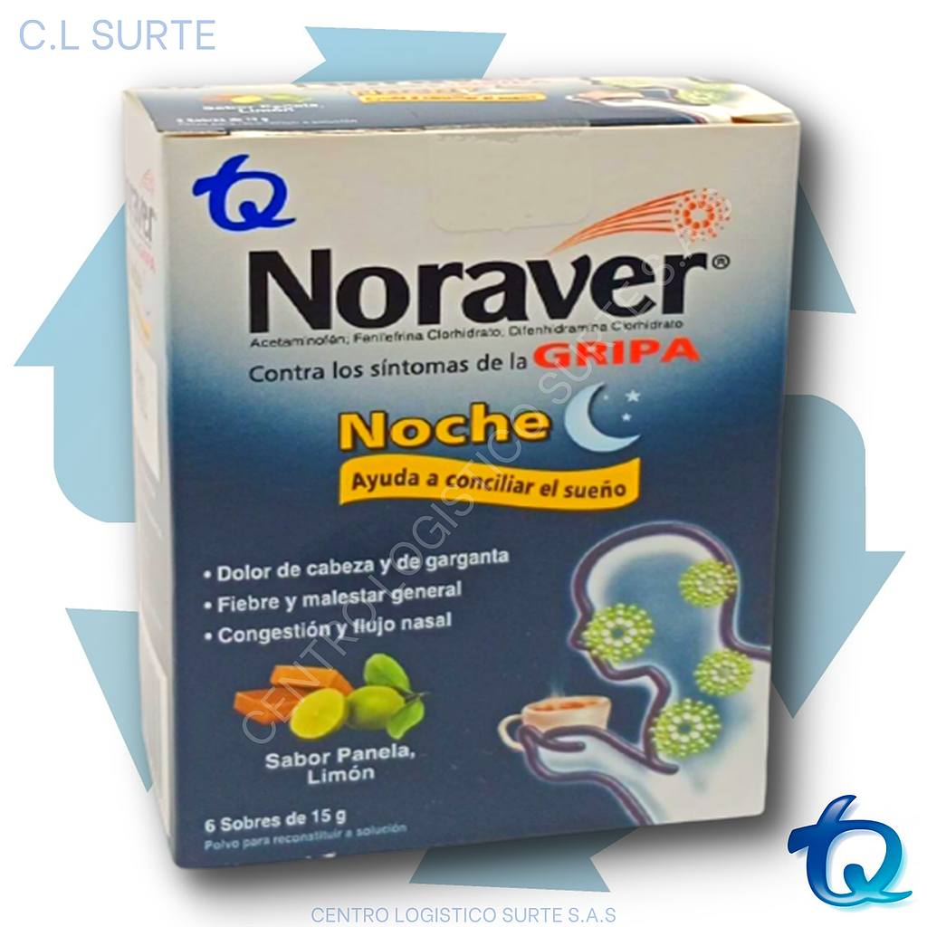NORAVER GRIPA NOCHE X  6 SOB TQ RESPIR