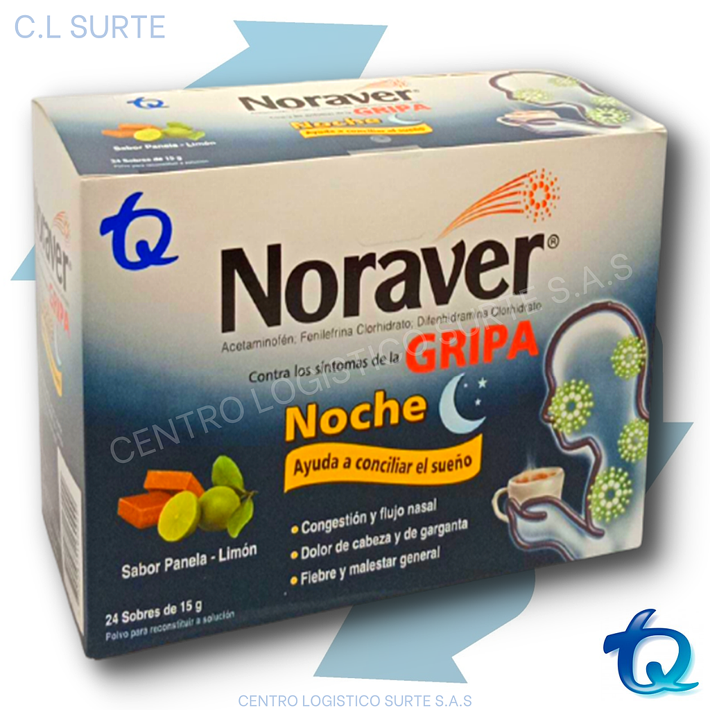 NORAVER GRIPA NOCHE X 24 SOB TQ RESPIR