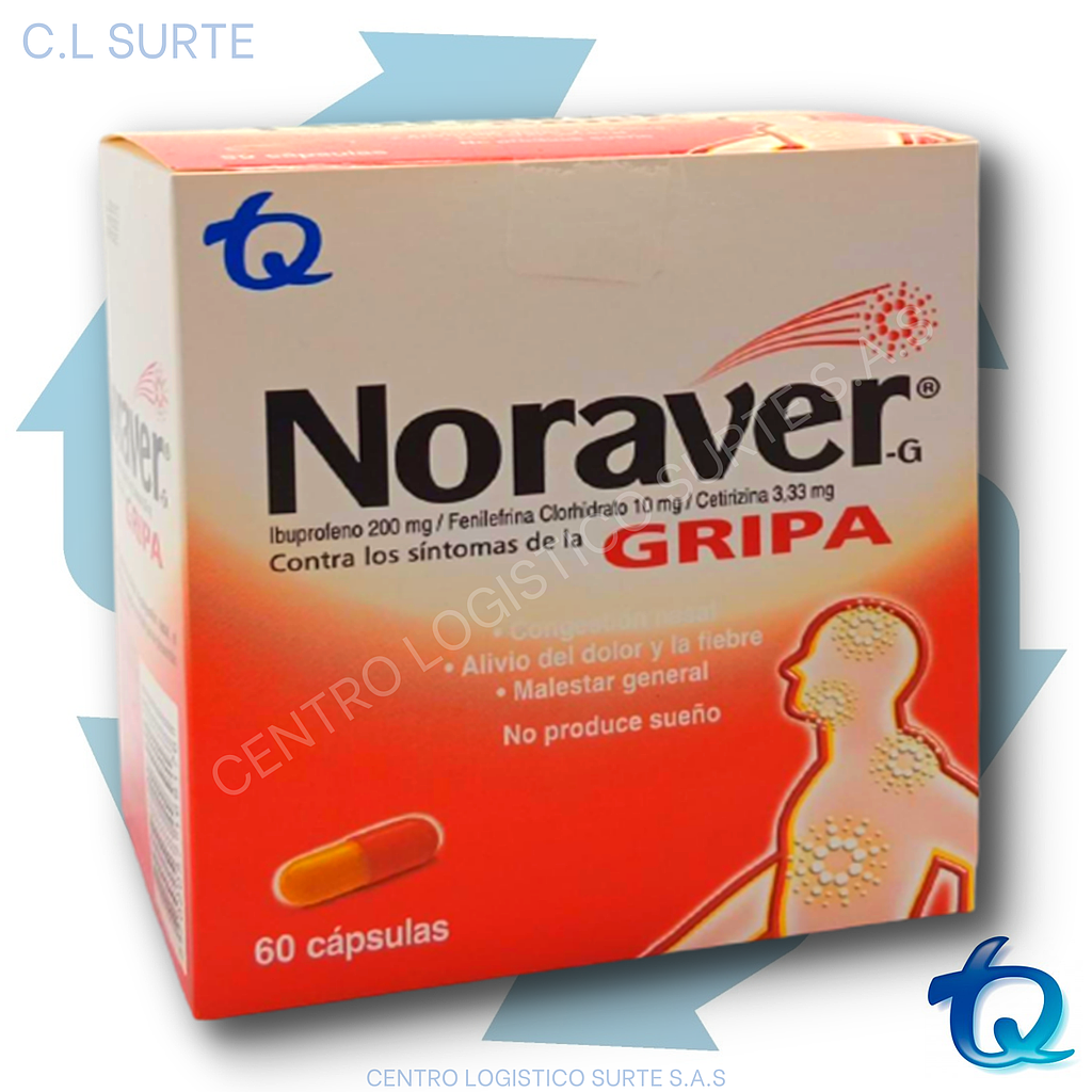 NORAVER GRIPA X 60 CAPS TQ RESPIR