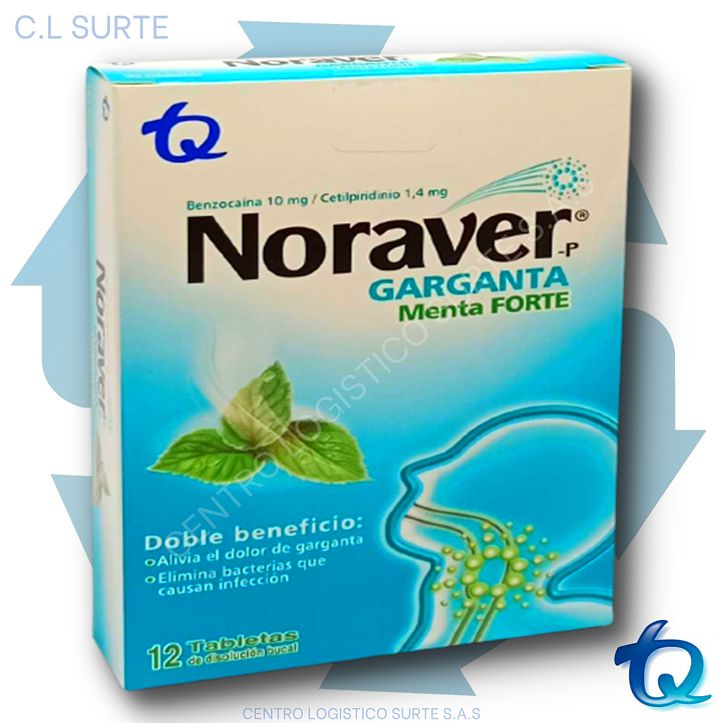 NORAVER P PASTILLA X 12 MEN FORTE TQ RESPIR